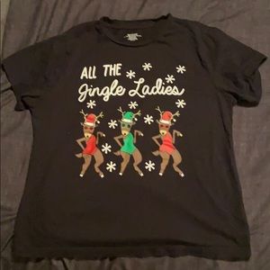 Women’s black Christmas shirt size L